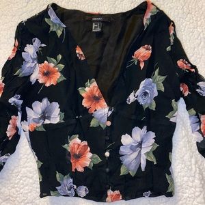 Forever21 Black Floral print